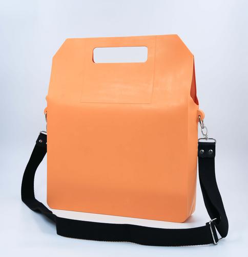 Rubber idea天然橡胶环保创意办公包橙色