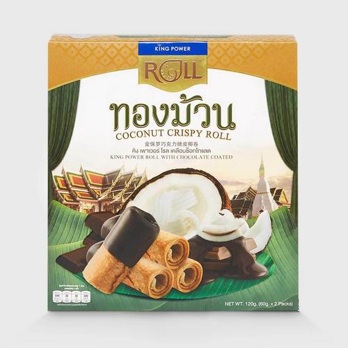 KING POWER ROLL金保罗巧克力糖皮椰卷120g