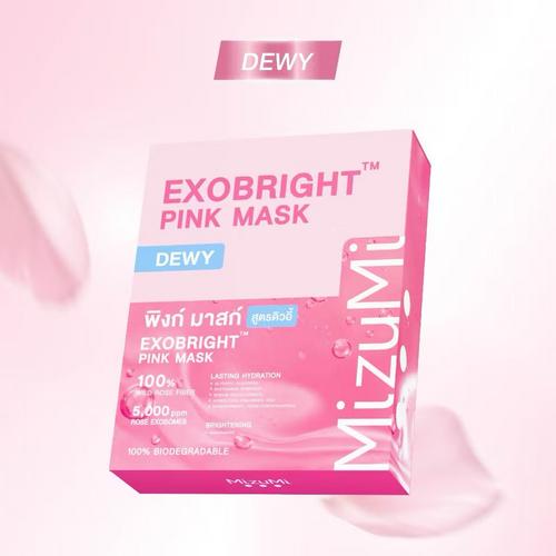 MIZUMI EXOBRIGHT 焕亮粉色面膜｜DEWY 水润款 5×30ml