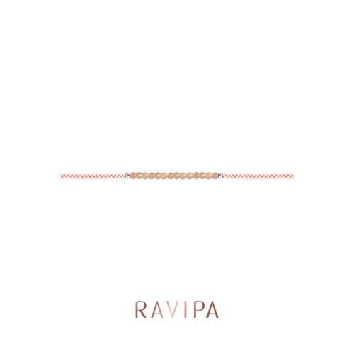 RAVIPA 观音橙月光石手链