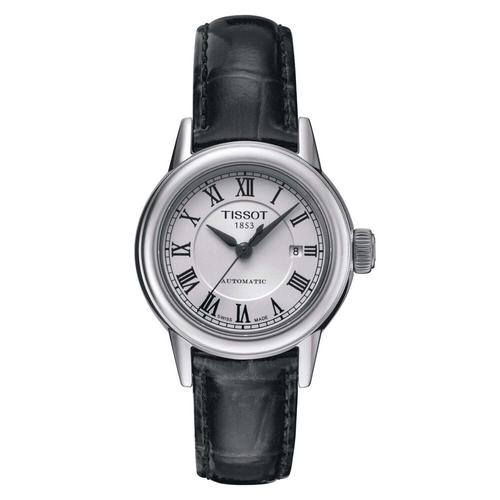 TISSOT Carson天梭卡森系列牛皮漆皮表带罗马表盘自动机械女表T0852071601300 Size