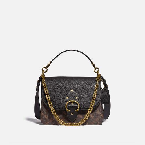 Coach蔻驰beat马鞍斜挎包松露黑COACH Beat Shoulder Bag With Horse And Carriage Print
- Truffle Black