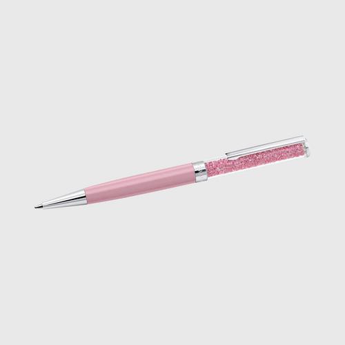 施华洛世奇 SWAROVSKI CRYSTALLINE 圆珠笔, 粉色 颜色: 粉红色 尺寸: 14.3x1 厘米