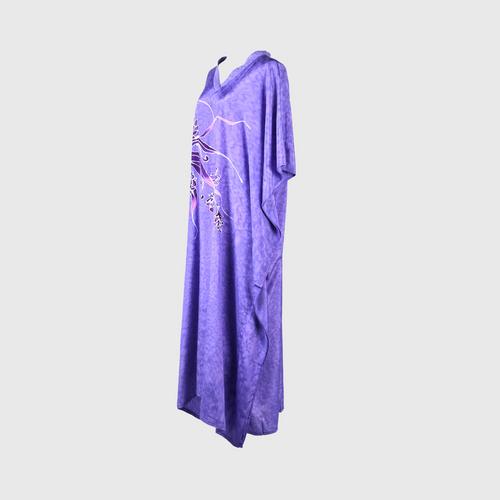 AL-HAMEEN BATIK紫色连衣裙