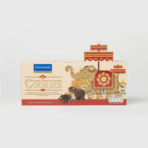 King power大象曲奇椰奶巧克力大象饼干180g