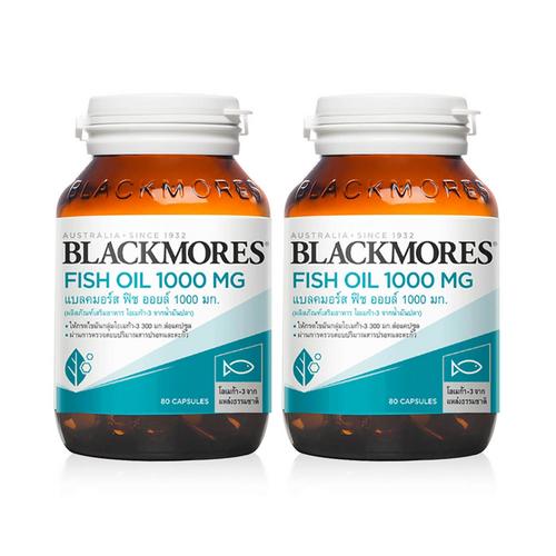 BLACKMORE Fish Oil 1000毫克 双瓶套装 80粒×2（有效期至03/2027）