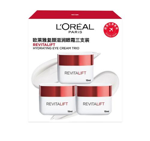 L’ORÉAL Paris欧莱雅复颜滋润眼霜三支装 15MLx3