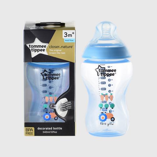 【直邮】TOMMIE TIPPEE蓝色婴儿奶瓶340ml