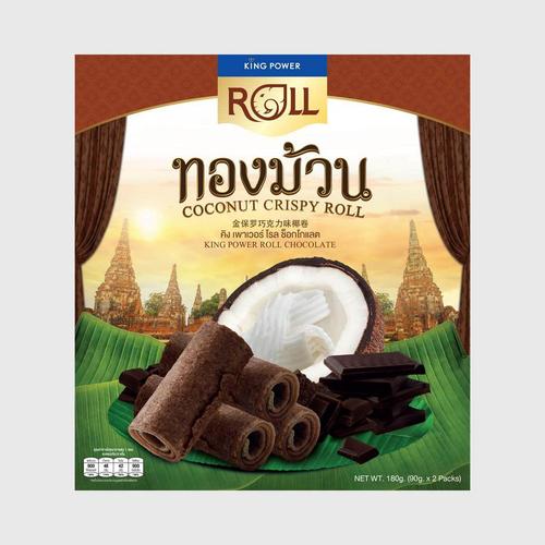 Kingpower roll金保罗巧克力脆皮椰卷180g