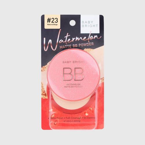 Baby Bright西瓜哑光BB粉饼21号色23 Natural Beige 9g