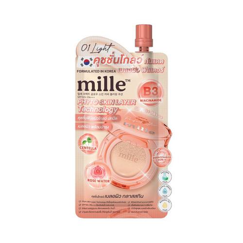 MILLE 水光柔焦气垫粉底 SPF50 PA+++（小样）- 01 亮肤色  6克