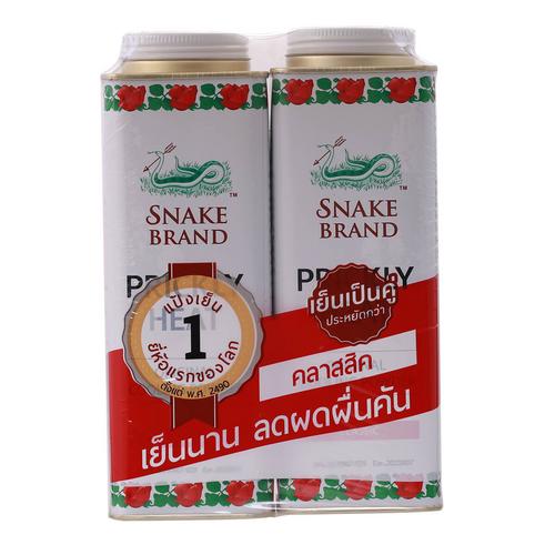【保税发货】SNAKE BRAND泰国蛇牌经典爽身粉套装280g*2