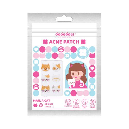 DODODOTS ACNE 痘痘贴 MANJA CAT 猫咪款｜20枚