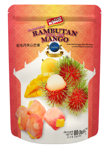 Fruit King冻干红毛丹芒果夹心脆80g