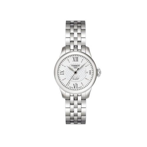 天梭 TISSOT 力洛克系列钢带机械女表  (Silver Dial)