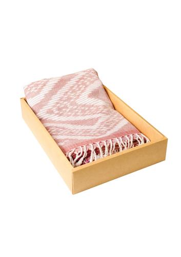 SUFFICIENCY ECONOMY LEARNIN 手工扎染披肩粉