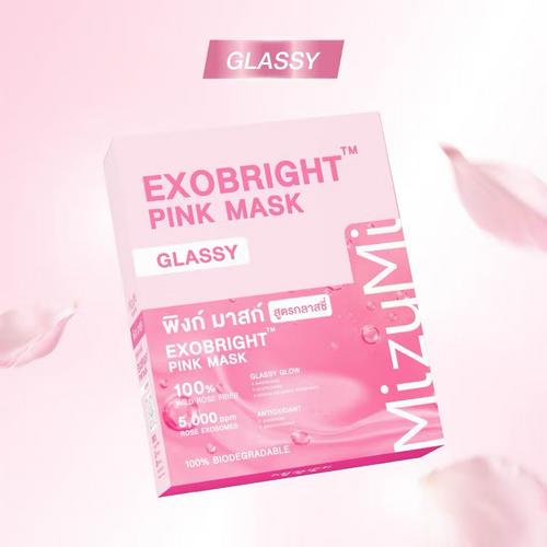 MIZUMI EXOBRIGHT 焕亮粉色面膜｜GLASSY 玻璃肌款 5×30ml