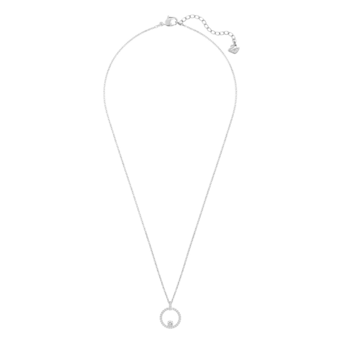 【国际品牌】SWAROVSKI施华洛世奇创意圆形镀铑水晶项链38/1.5 x 2 cm