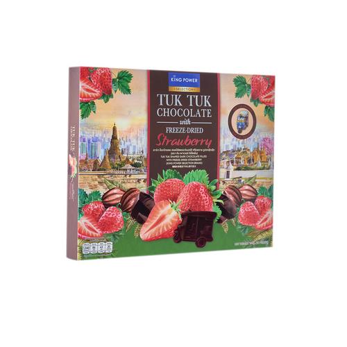 kingpower selection泰国嘟嘟车造型冻干草莓夹心黑巧克力