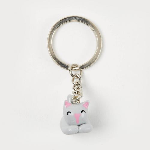 SANFAN OTOP灰猫手工钥匙扣