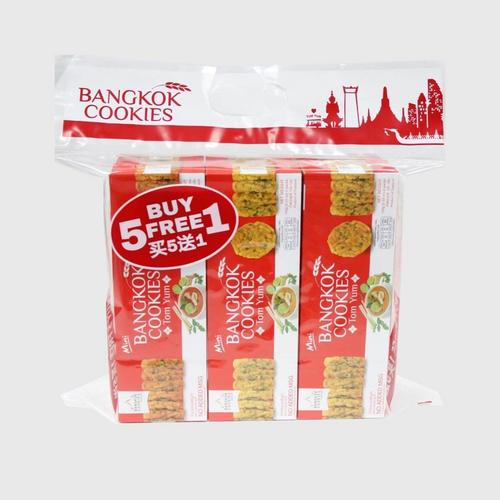 bangkok cookies曼谷小厨冬阴功味香米米饼600g(6盒装）