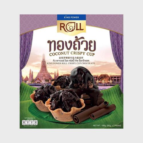 kingpower roll 金保罗椰香巧克力脆皮杯180g