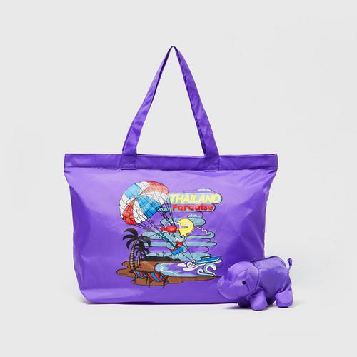 MAHANAKHON 泰式小象紫色可折叠环保袋