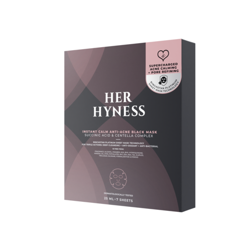 HERHYNESS即时镇静抗痘黑面膜盒装7片