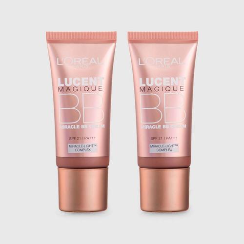 巴黎欧莱雅 L’ORÉAL PARIS 奇焕光彩粉嫩透亮修颜霜套装 (30ml x2)